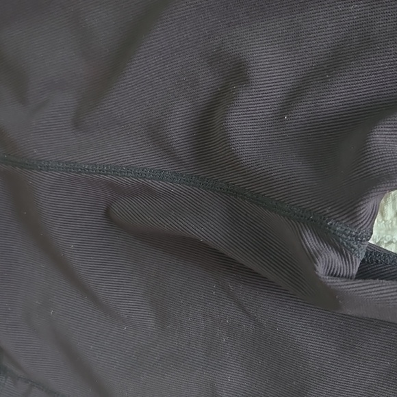 Move Theology Black Tulip Crossover Waist Leggings Side Pockets Ribbed Stretch S - Picture 15 of 16